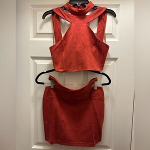 Sexy mini-skirt & sleeveless mid-driff top - NWT